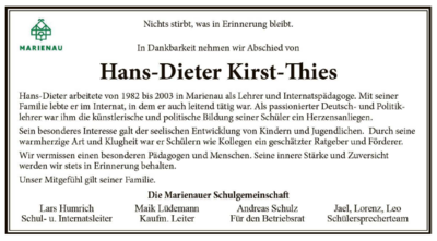 Abschied von Dieter Kirst-Thies Bild 3